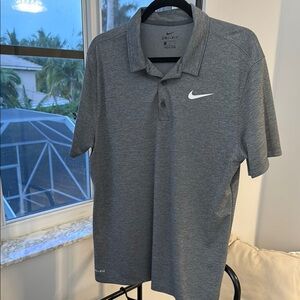 Nike Gray Performance Polo Shirt